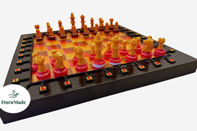 Specially designed handmade chess set